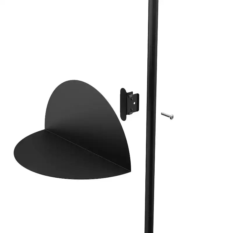 Mensola da Parete Regolabile in Acciaio Nero, Set da 4