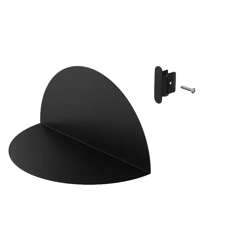 Mensola da Parete Regolabile in Acciaio Nero, Set da 4