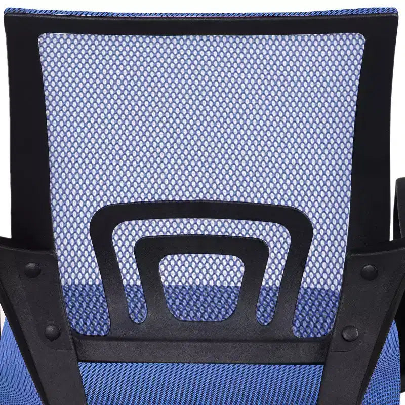 Sedia da ufficio in rete a schienale medio, colore nero/blu/marrone/grigio/bianco, 1 posto