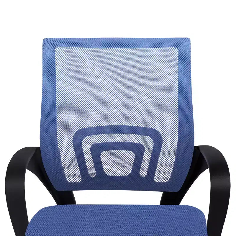 Sedia da ufficio in rete a schienale medio, colore nero/blu/marrone/grigio/bianco, 1 posto