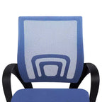 Sedia da ufficio in rete a schienale medio, colore nero/blu/marrone/grigio/bianco, 1 posto