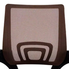 Sedia da ufficio in rete a schienale medio, colore nero/blu/marrone/grigio/bianco, 1 posto