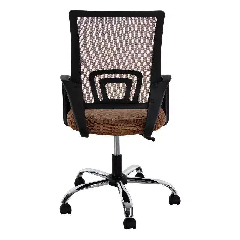 Sedia da ufficio in rete a schienale medio, colore nero/blu/marrone/grigio/bianco, 1 posto