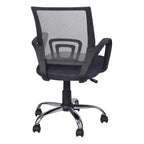 Sedia da ufficio in rete a schienale medio, colore nero/blu/marrone/grigio/bianco, 1 posto