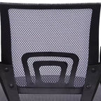 Sedia da ufficio in rete a schienale medio, colore nero/blu/marrone/grigio/bianco, 1 posto