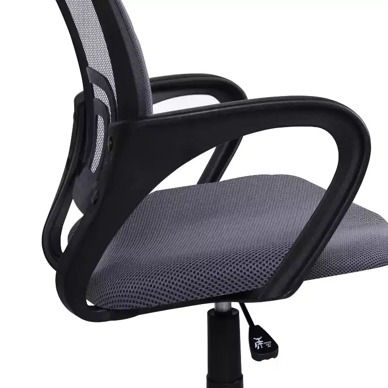 Sedia da ufficio in rete a schienale medio, colore nero/blu/marrone/grigio/bianco, 1 posto