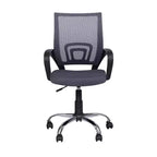 Sedia da ufficio in rete a schienale medio, colore nero/blu/marrone/grigio/bianco, 1 posto
