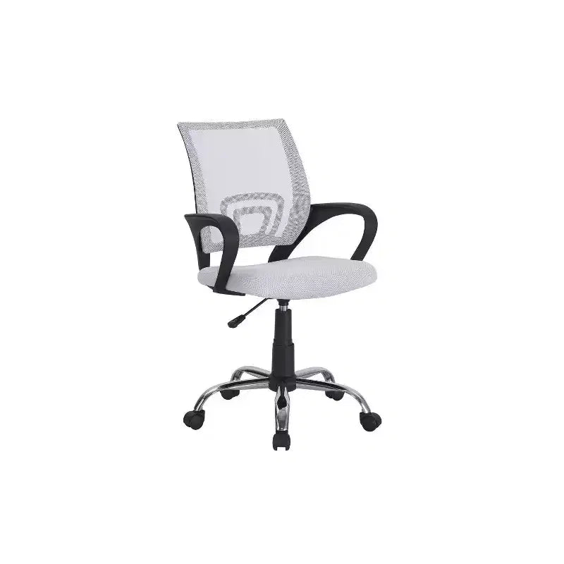 Sedia da ufficio in rete a schienale medio, colore nero/blu/marrone/grigio/bianco, 1 posto