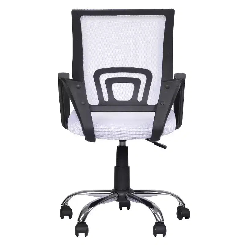 Sedia da ufficio in rete a schienale medio, colore nero/blu/marrone/grigio/bianco, 1 posto