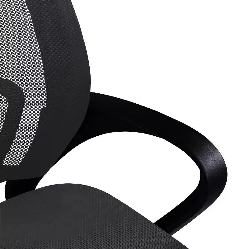 Sedia da ufficio in rete a schienale medio, colore nero/blu/marrone/grigio/bianco, 1 posto