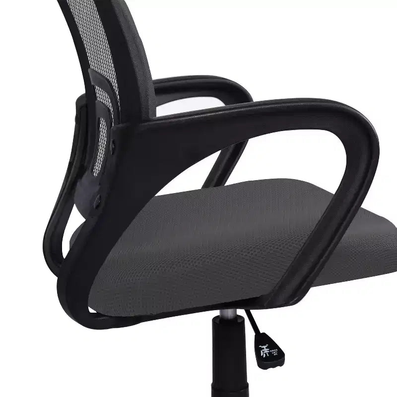 Sedia da ufficio in rete a schienale medio, colore nero/blu/marrone/grigio/bianco, 1 posto