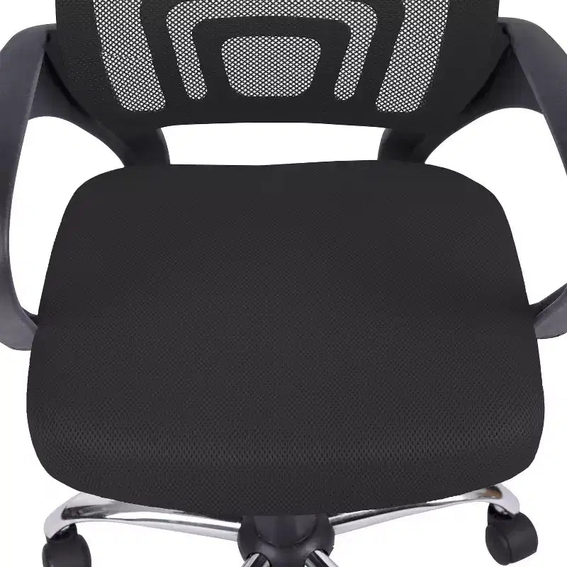 Sedia da ufficio in rete a schienale medio, colore nero/blu/marrone/grigio/bianco, 1 posto