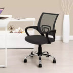 Sedia da ufficio in rete a schienale medio, colore nero/blu/marrone/grigio/bianco, 1 posto