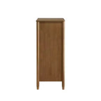 Cassettiera a 4 cassetti in rattan noce chiaro, per 1