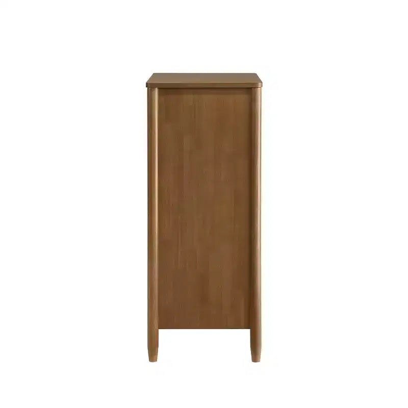 Cassettiera a 4 cassetti in rattan noce chiaro, per 1