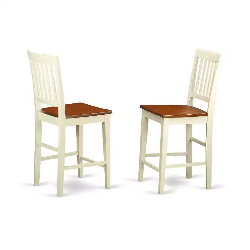 Set da pranzo a 5 pezzi ad altezza bancone "Buttermilk & Cherry", 4 posti a sedere