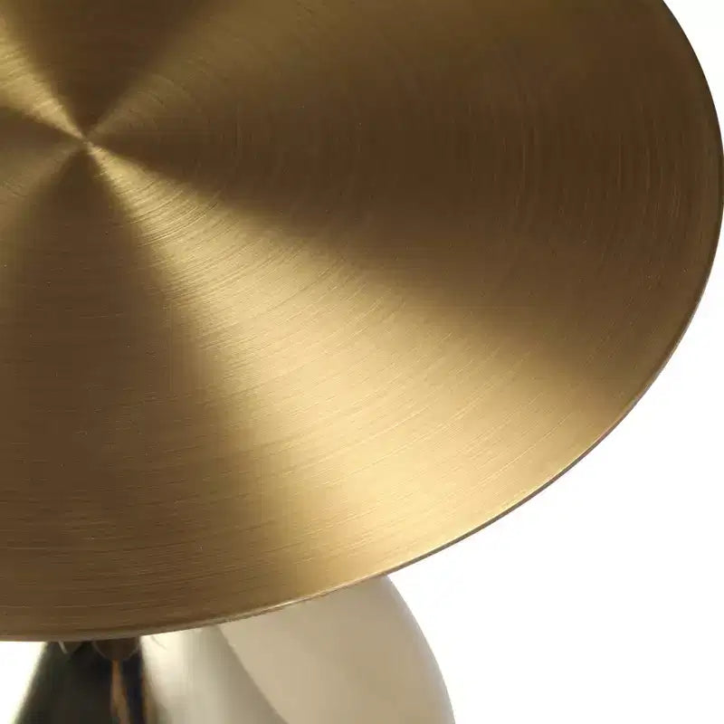 Tavolino da salotto rotondo in acciaio inossidabile color oro/grigio/marrone/nero per 1 persona