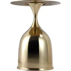 Tavolino da salotto rotondo in acciaio inossidabile color oro/grigio/marrone/nero per 1 persona