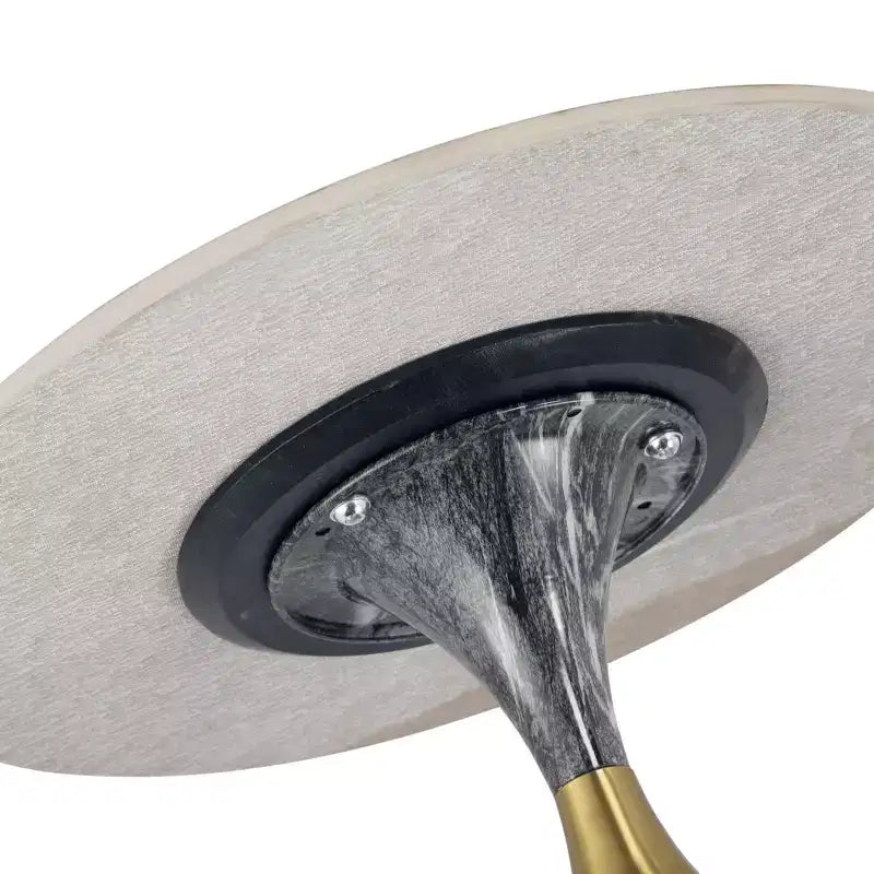 Tavolino da salotto rotondo in acciaio inossidabile color oro/grigio/marrone/nero per 1 persona