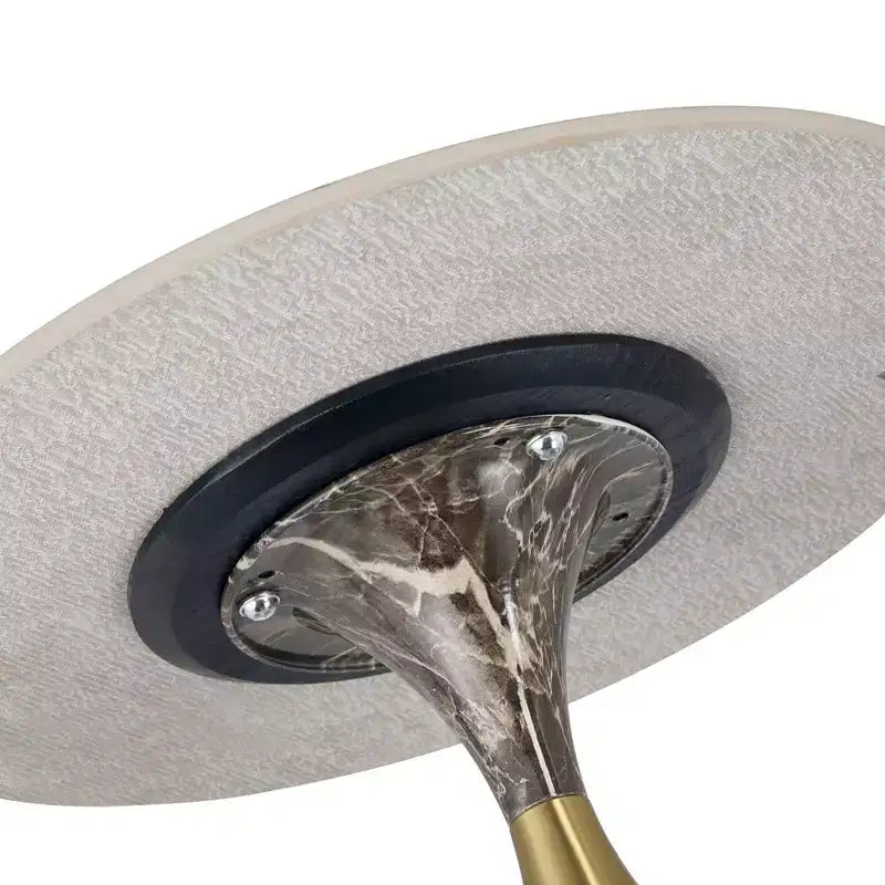 Tavolino da salotto rotondo in acciaio inossidabile color oro/grigio/marrone/nero per 1 persona