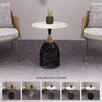 Tavolino da salotto rotondo in acciaio inossidabile color oro/grigio/marrone/nero per 1 persona