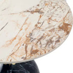 Tavolino da salotto rotondo in acciaio inossidabile color oro/grigio/marrone/nero per 1 persona