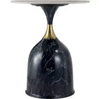 Tavolino da salotto rotondo in acciaio inossidabile color oro/grigio/marrone/nero per 1 persona