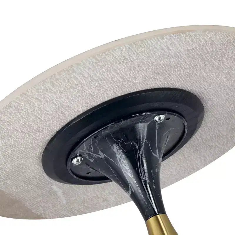 Tavolino da salotto rotondo in acciaio inossidabile color oro/grigio/marrone/nero per 1 persona