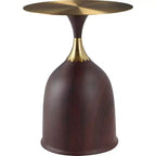 Tavolino da salotto rotondo in acciaio inossidabile color oro/grigio/marrone/nero per 1 persona