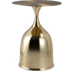 Tavolino da salotto rotondo in acciaio inossidabile color oro/grigio/marrone/nero per 1 persona