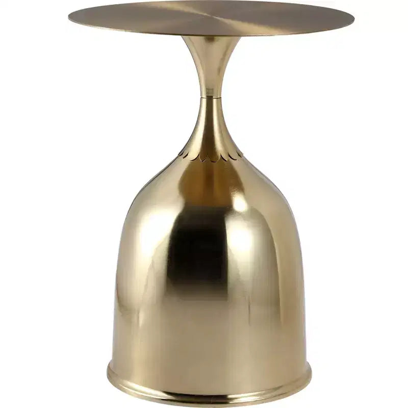 Tavolino da salotto rotondo in acciaio inossidabile color oro/grigio/marrone/nero per 1 persona