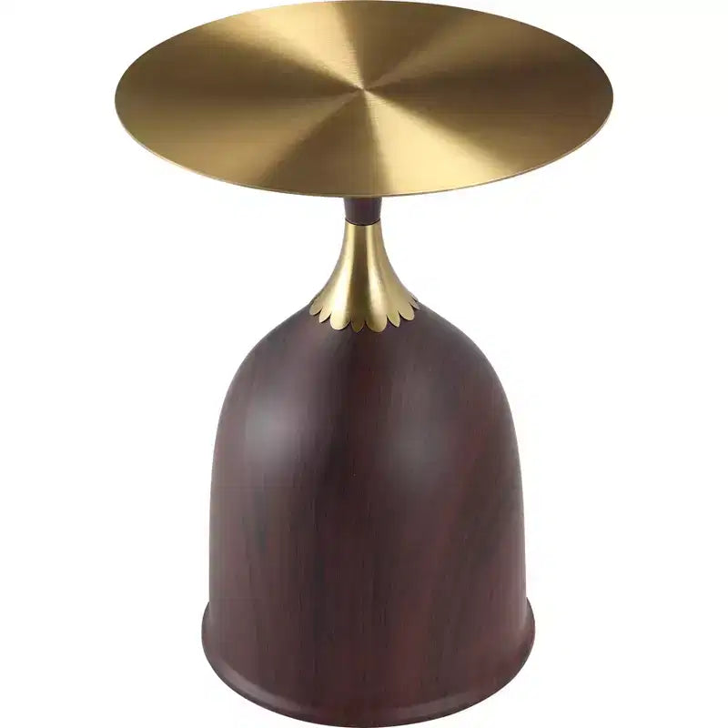 Tavolino da salotto rotondo in acciaio inossidabile color oro/grigio/marrone/nero per 1 persona