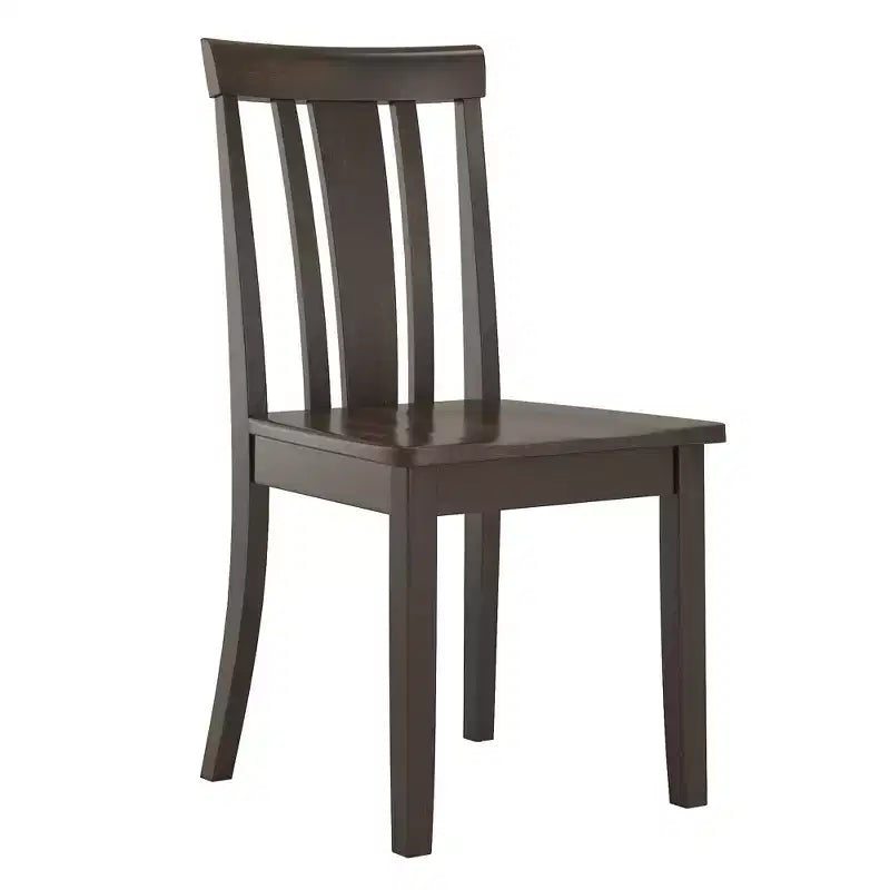 Sedia da pranzo in legno con schienale a doghe, vari colori, set da 2