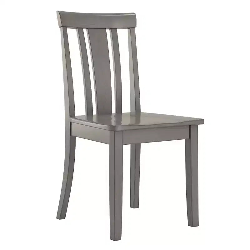 Sedia da pranzo in legno con schienale a doghe, vari colori, set da 2