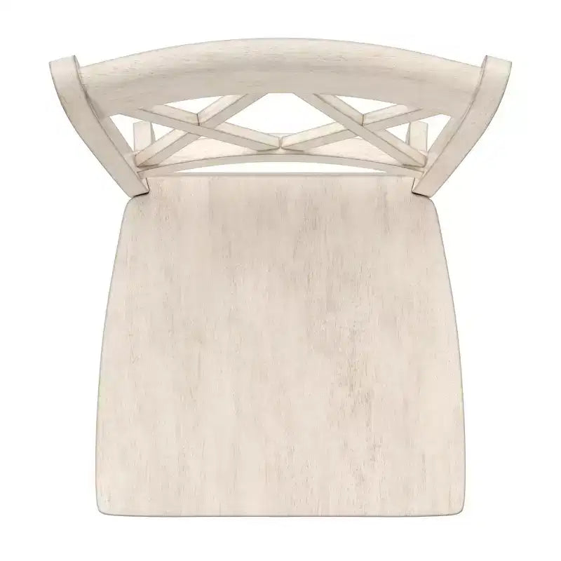 Sedia da pranzo in legno senza braccioli con doppio schienale a X, vari colori, set da 2