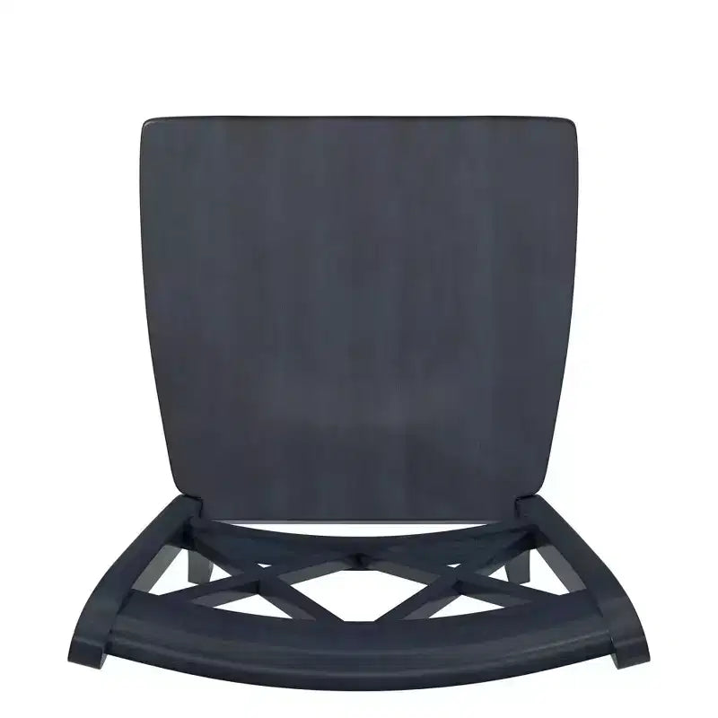 Sedia da pranzo in legno senza braccioli con doppio schienale a X, vari colori, set da 2