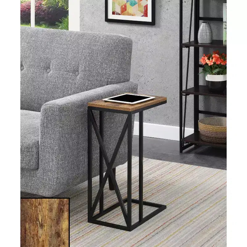 HomeStock Rectangle Wood Table Top End Table 1 -piece