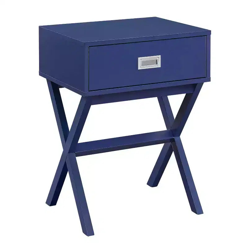 Tavolino rettangolare in legno a C, multicolore, 1 pezzo