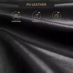 Divano Letto Futon in Similpelle Nera/Verde, Stile Mid-Century, Posti a Sedere/Letto per 1