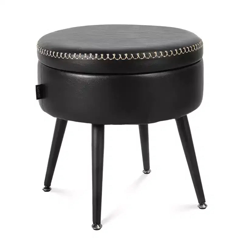 Modern Storage Ottoman, 330 LBS Capacity Steel Legs, Multi-Functional Footrest, Stitching, for Home, Living Room