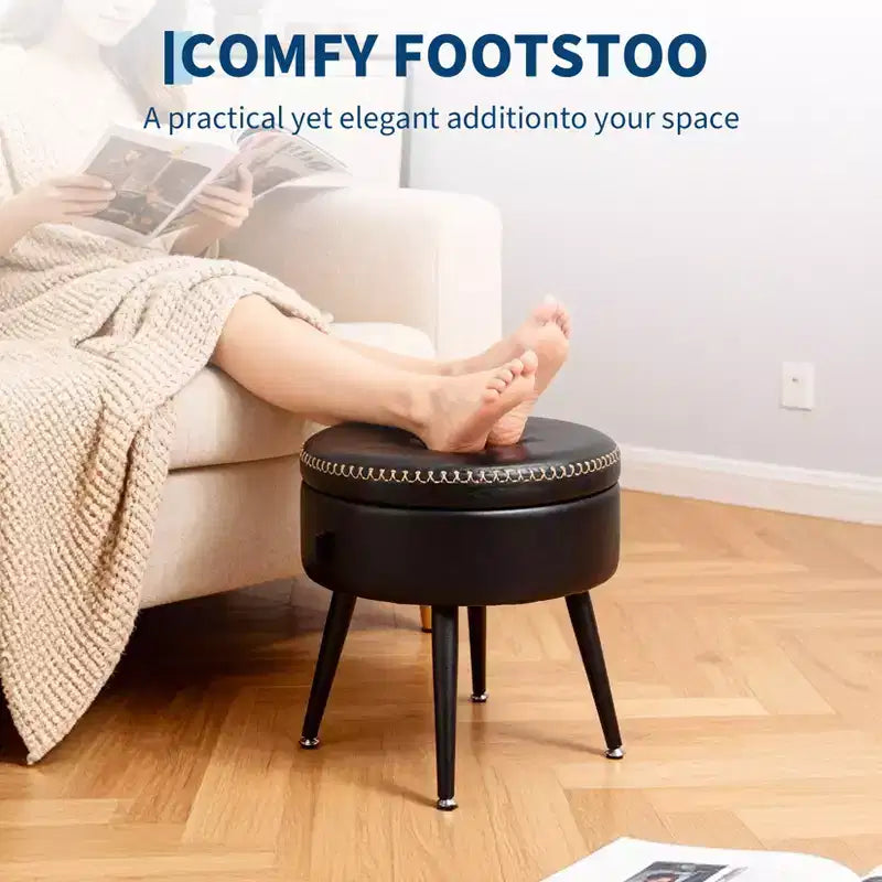 Pouf contenitore imbottito grigio, trapuntatura a rombi, senza braccioli, 1 posto