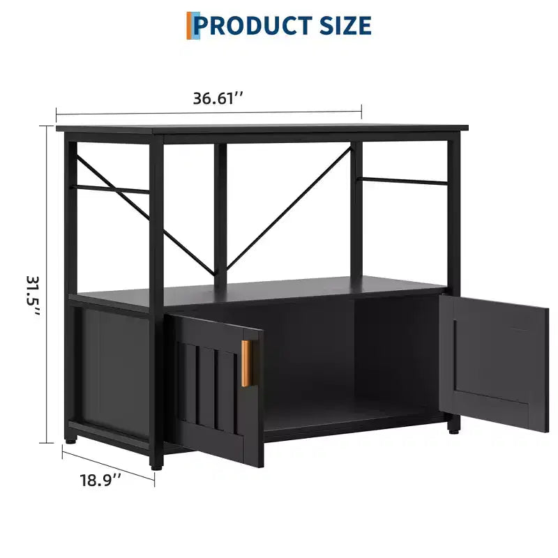 Supporto per acquario in metallo e legno nero/marrone/grigio – Montaggio a 2 persone, adatto a 150-190 L