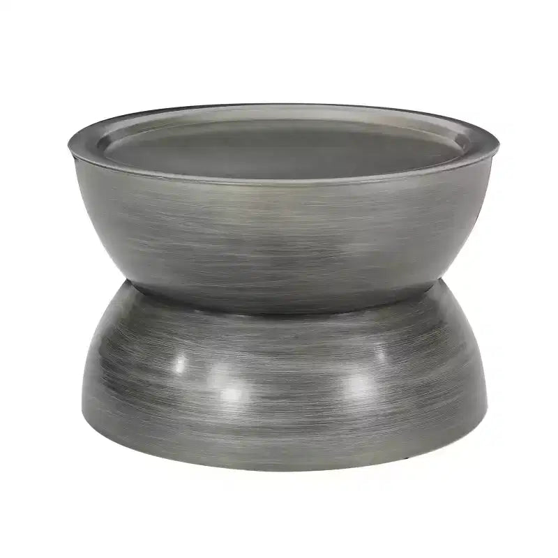 Christopher Knight Home Minkler Hourglass Coffee Table Brushed Antique Silver