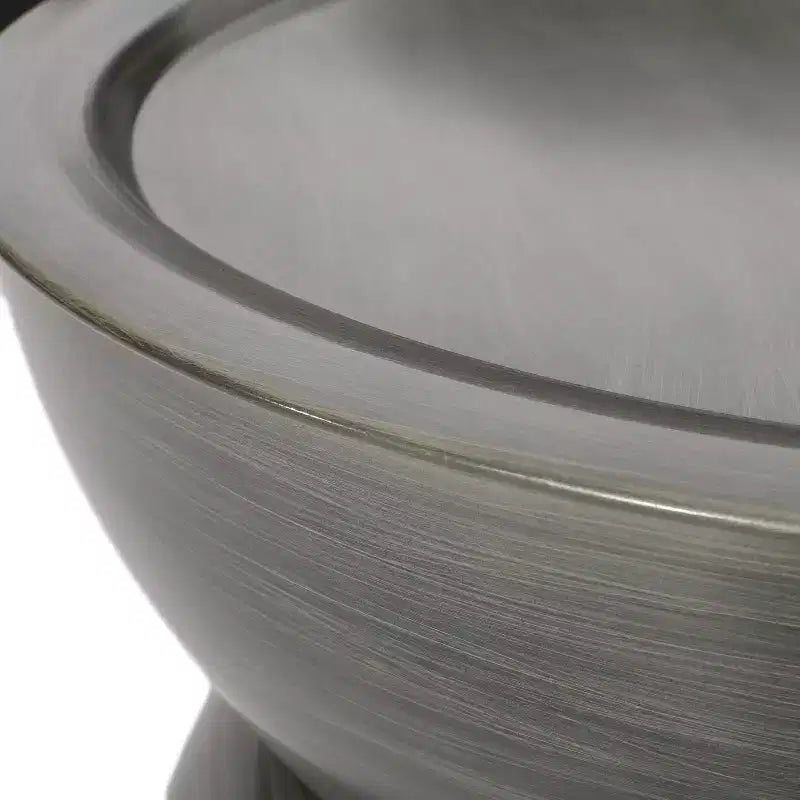 Tavolino da caffè Silver Round Hourglass, pezzo singolo