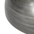 Tavolino da caffè Silver Round Hourglass, pezzo singolo