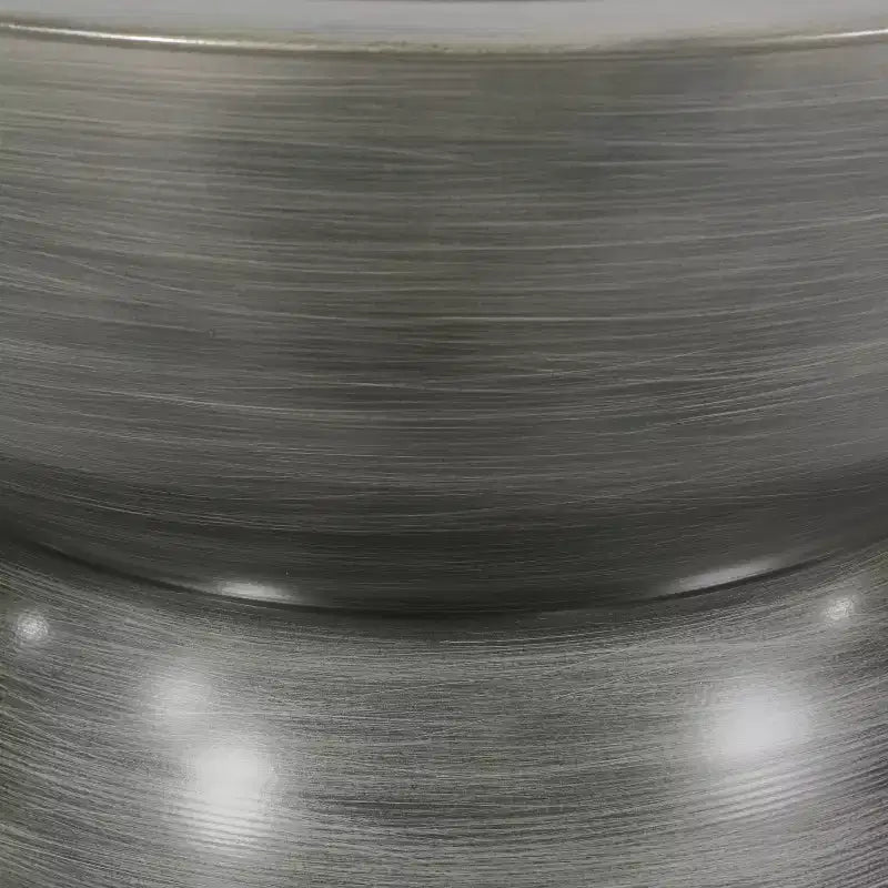 Tavolino da caffè Silver Round Hourglass, pezzo singolo