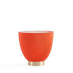 Set di tavolini da caffè e d'appoggio rotondi in finto marmo, 2 pezzi, crema / grigio crema / grigio / verde / arancione