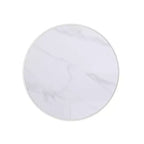Set di tavolini da caffè e d'appoggio rotondi in finto marmo, 2 pezzi, crema / grigio crema / grigio / verde / arancione
