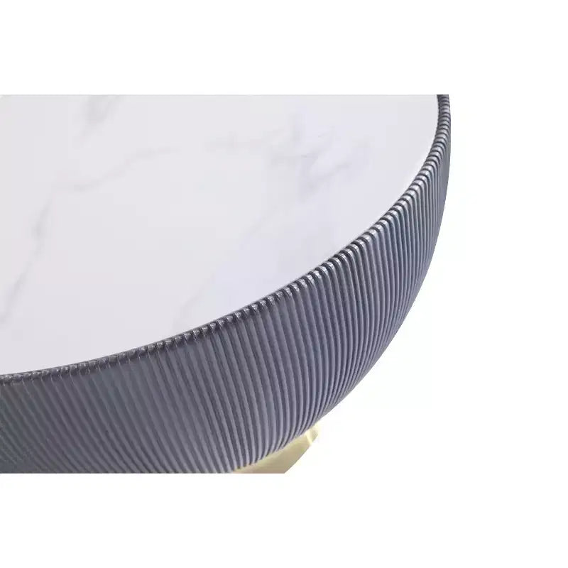 Set di tavolini da caffè e d'appoggio rotondi in finto marmo, 2 pezzi, crema / grigio crema / grigio / verde / arancione