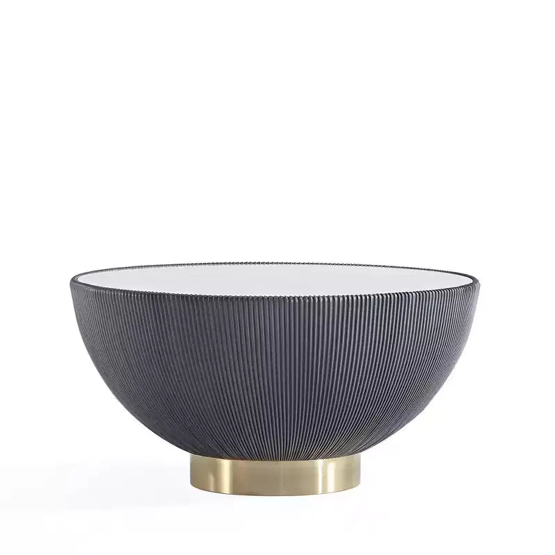 Set di tavolini da caffè e d'appoggio rotondi in finto marmo, 2 pezzi, crema / grigio crema / grigio / verde / arancione